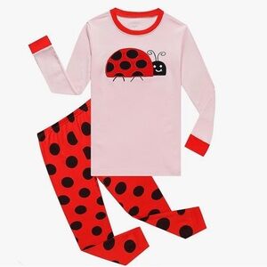 Ladybug Pajama Set Long Sleeves NWT Size 7